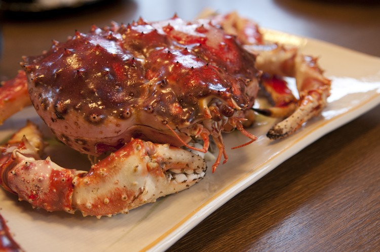 Don't stinge on your trip, treat yourself to the hairy crab native to Hokkaido.