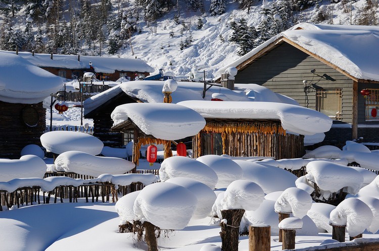 别树一帜的雪景，让雪乡成为冬季热门旅游景点。