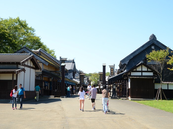 登别伊达时代村致力重现江户时代的街角风貌。