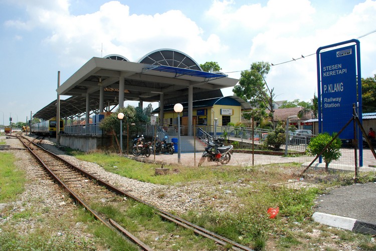 巴生港口电动火车终站。