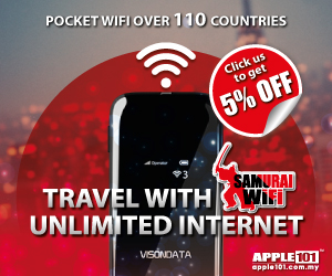 SAMURAI WIFI - Pocket WiFi Over 110 Countries - Travel with Unlimited Internet