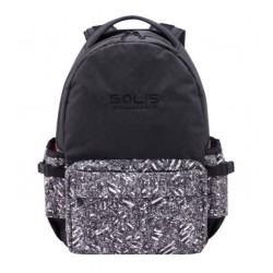 Solis ONES Basic Laptop Backpack | Reflective Spiral Series (Black Layered)