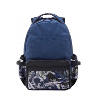Solis ONES Basic Laptop Backpack | Reflective Skull Series (Pine Green)