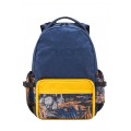 Solis ONES Basic Laptop Backpack | Reflective Skull Series (Rattan Yellow)