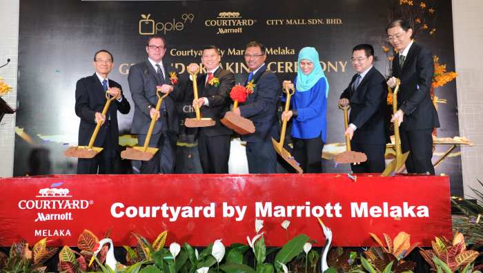 APPLE 99 Announces Ground Breaking For COURTYARD BY MARRIOTT MELAKA In Malaysia