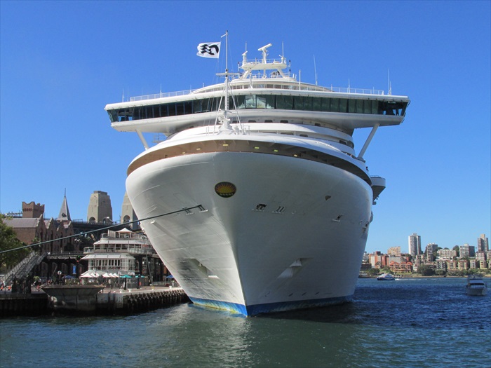许多船舶往来悉尼港。